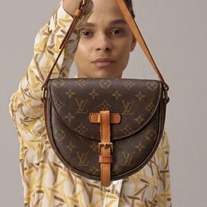 Louis Vuitton Monogram Canvas Saddle Bag with Vachetta Trim